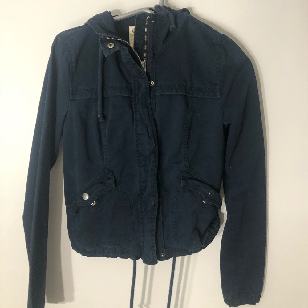 Hollister navy jacket